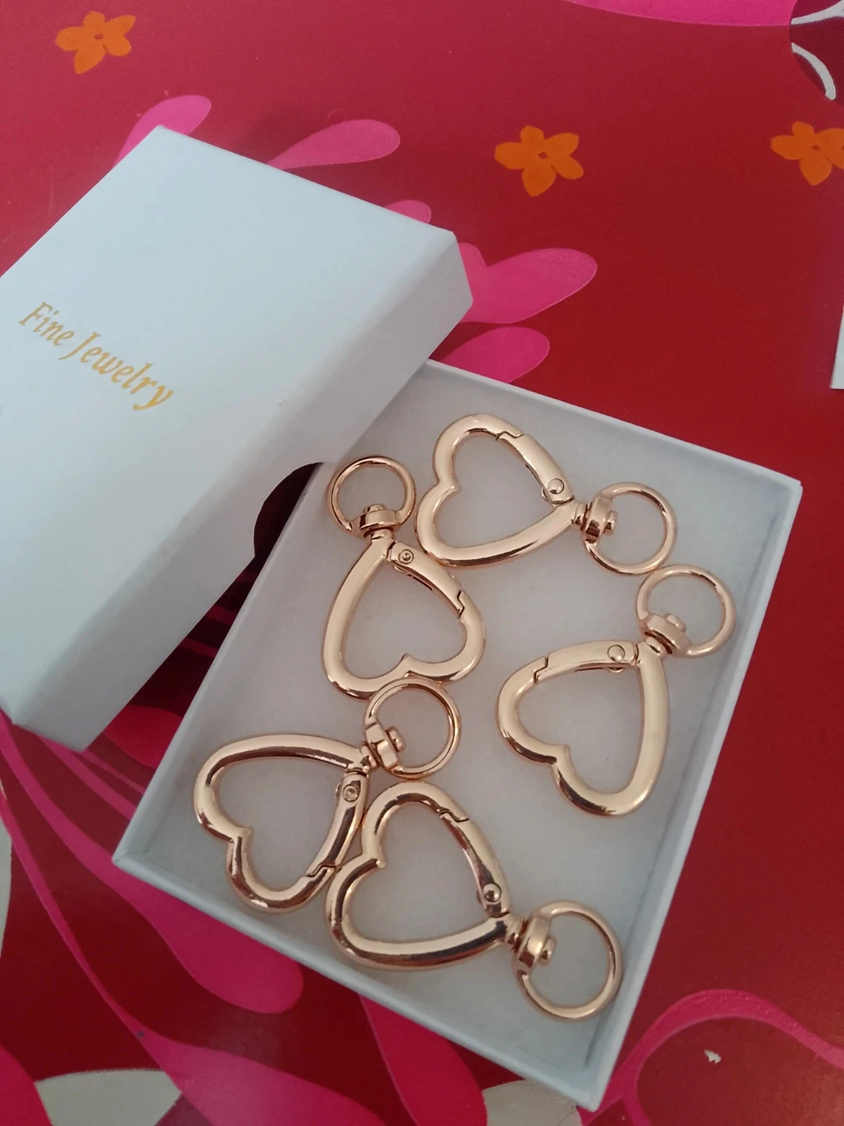 Lot de 5 attaches pour la création de porte clé ou bijoux